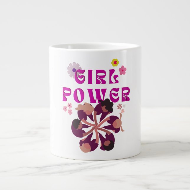 Girl-Power Jumbo-Tasse (Vorderseite)
