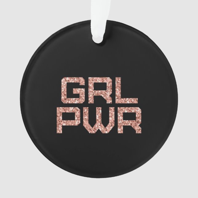 Girl Power Keramik Ornament (Vorderseite)