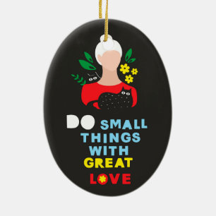 Girl-Power Keramik Ornament