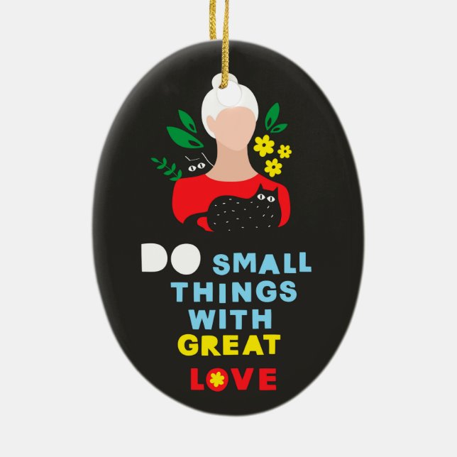 Girl-Power Keramik Ornament (Hinten)