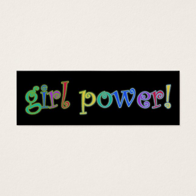 Girl-Power-Lesezeichen (Vorderseite)
