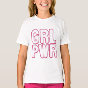 Girl Power Lettering T-Shirt