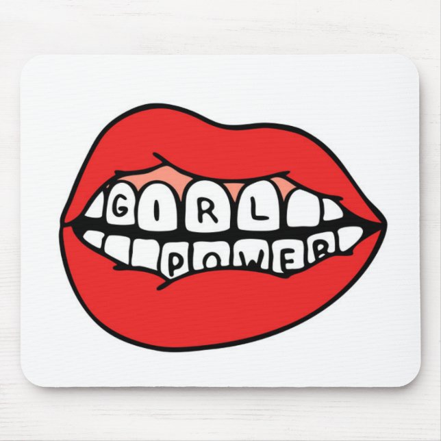 Girl Power Lips Mousepad (Vorne)