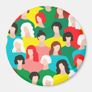 Girl-Power Magnet