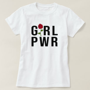Girl Power Moderner Feminist Bold GRL PWR T-Shirt