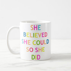 Girl-Power Motivierend/inspirierend Zitat Kaffeetasse