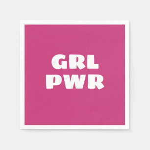 Girl Power Napkins Serviette