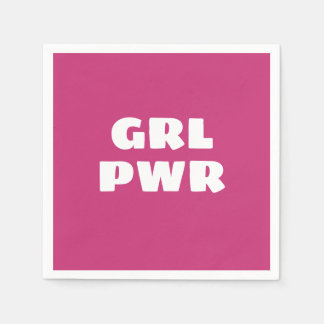 Girl Power Napkins Serviette
