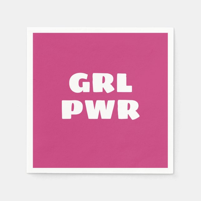 Girl Power Napkins Serviette (Vorderseite)