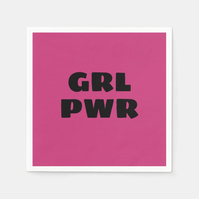 Girl Power Napkins Serviette (Vorderseite)
