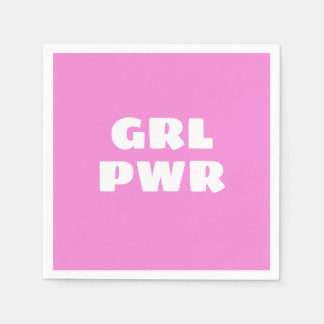 Girl Power Napkins Serviette