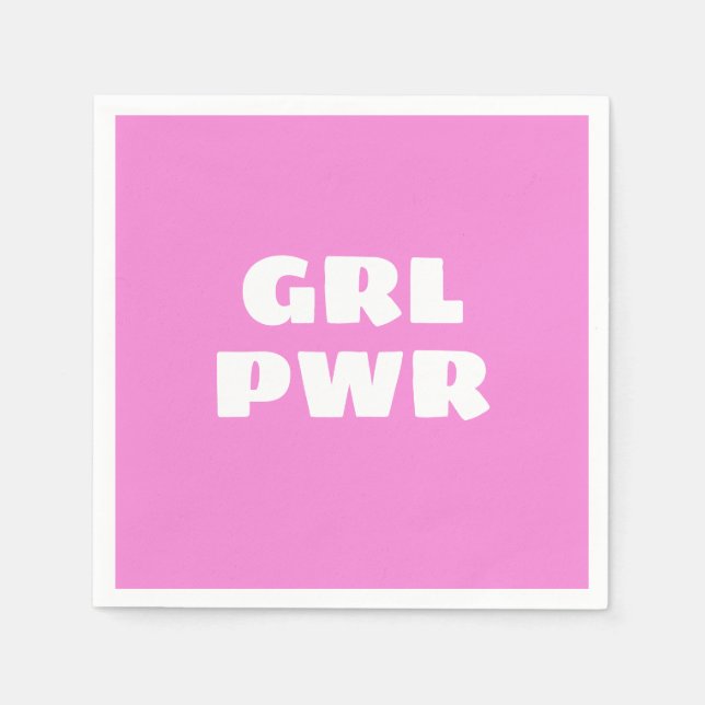 Girl Power Napkins Serviette (Vorderseite)