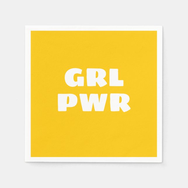 Girl Power Napkins Serviette (Vorderseite)