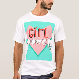 Girl-Power: Niedlicher grafischer Slogan T-Shirt