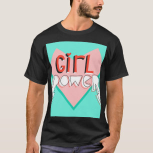 Girl-Power: Niedlicher grafischer Slogan T-Shirt