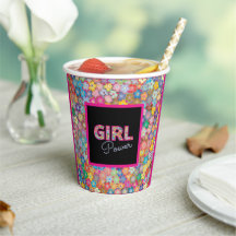 Girl-Power | Pink Girly Beautiful Wildblume Frauen