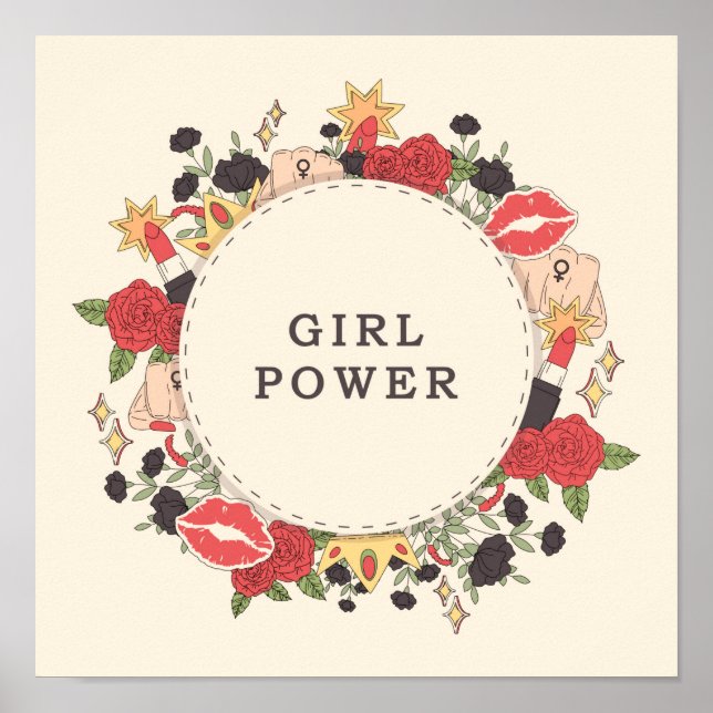 Girl-Power Poster (Vorne)