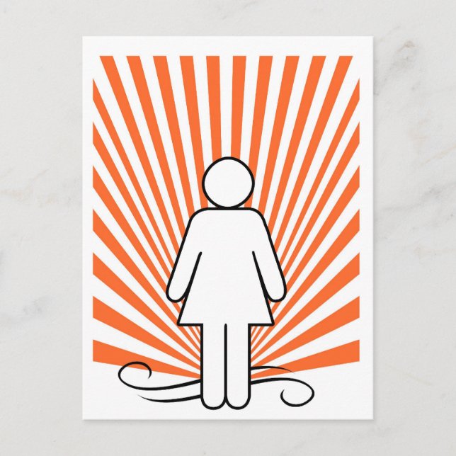 Girl-Power Postkarte (Vorderseite)