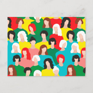 Girl-Power Postkarte