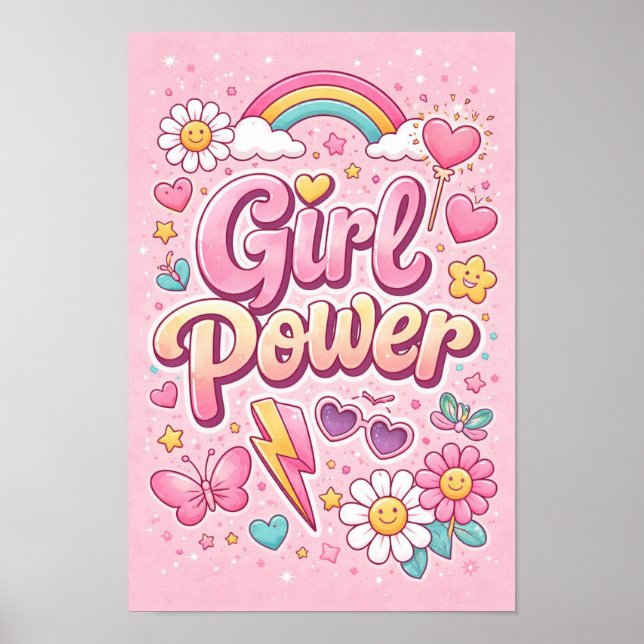 Girl Power Printable Poster (Vorne)