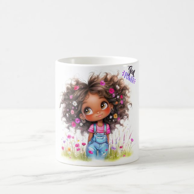 Girl Power Quirky Girl Tasse (Mittel)