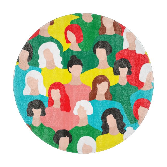 Girl-Power Schneidebrett (Vorderseite)