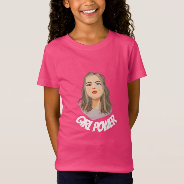 Girl Power Sign T - Shirt (Vorderseite)