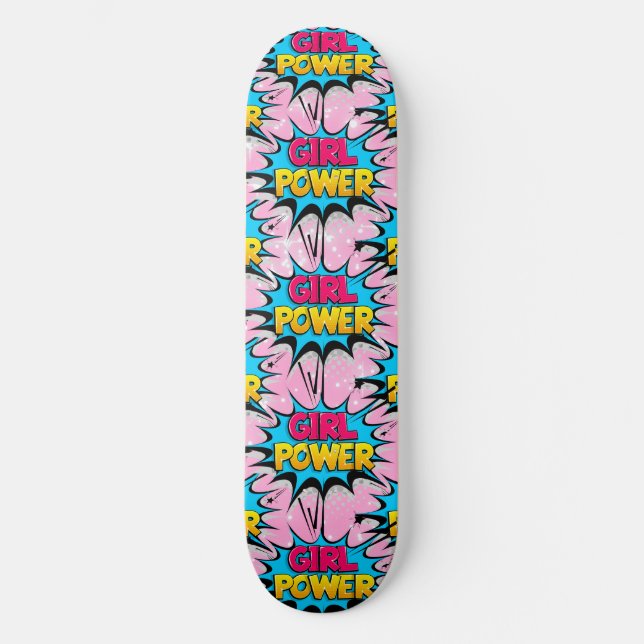 Girl-Power Skateboard (Vorderseite)