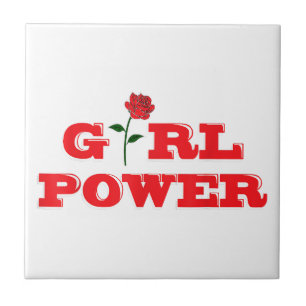 Girl Power T - Shirt - Phantastische Frauen Weibli Fliese