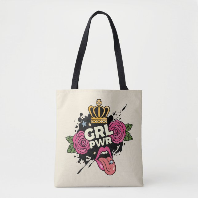 Girl Power Tattoo Style (Vorderseite)
