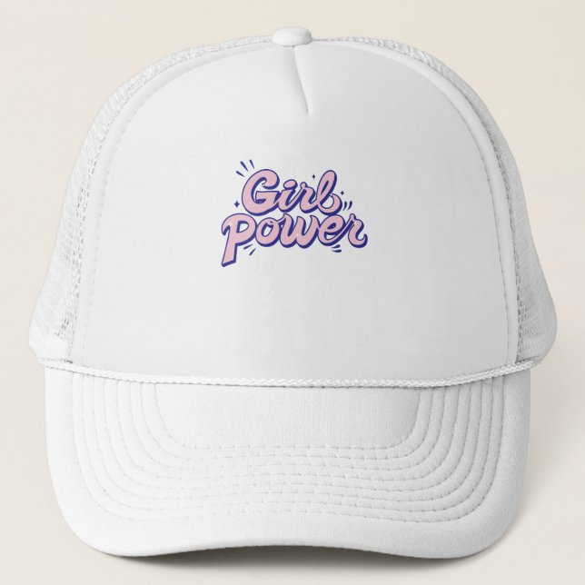 Girl-Power Truckerkappe (Vorderseite)