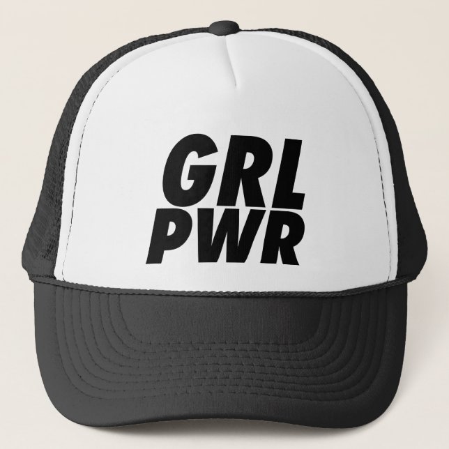 Girl Power Truckerkappe (Vorderseite)