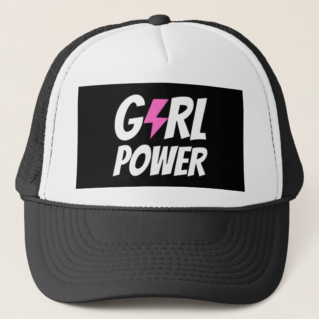 Girl-Power Truckerkappe (Vorderseite)