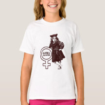 GIRL POWER Vintage-T-Shirt für Mädchen