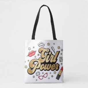 Girl Power: Vintager feministischer Glitzer.