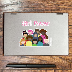 Girl Power-Vinyl-Aufkleber Aufkleber