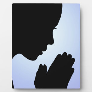 Girl Praying Fotoplatte