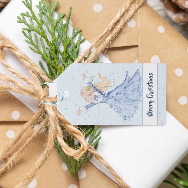 Girl Princess verzauberte Schneeflocken Geschenkanhänger (Von Creator hochgeladen)