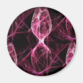 Girl Punk Rock Pink Energy Waves Magnet