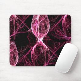 Girl Punk Rock Pink Energy Waves Mousepad