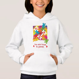 Girl Puzzle zum Geburtstag Liebe zu Stücken Hoodie