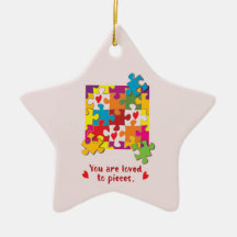 Girl Puzzle zum Geburtstag Liebe zu Stücken