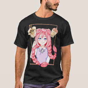Girl Ramen Bubble Tea Japanischer ArtKawaii Otaku T-Shirt
