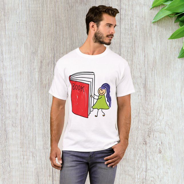 Girl Reading a Book Mens T - Shirt (Von Creator hochgeladen)
