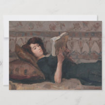 Girl Reading a Book (Reclining on a Divan)