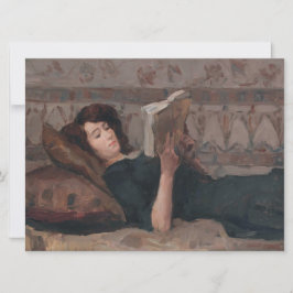 Girl Reading a Book (Reclining on a Divan) Karte