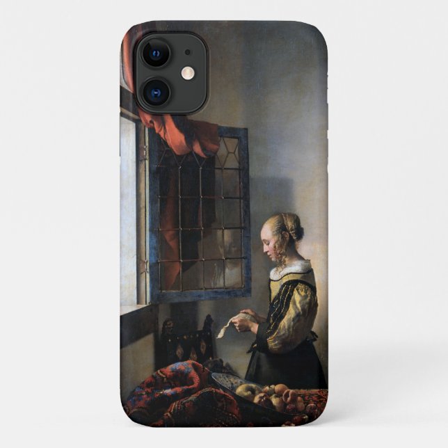 Girl Reading a Letter at a Open Window, Vermeer Case-Mate iPhone Hülle (Rückseite)