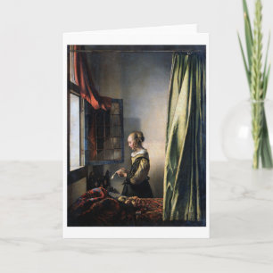 Girl Reading a Letter at a Open Window, Vermeer Karte