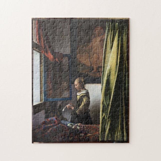 Girl Reading a Letter at a Open Window, Vermeer Puzzle (Vertikal)