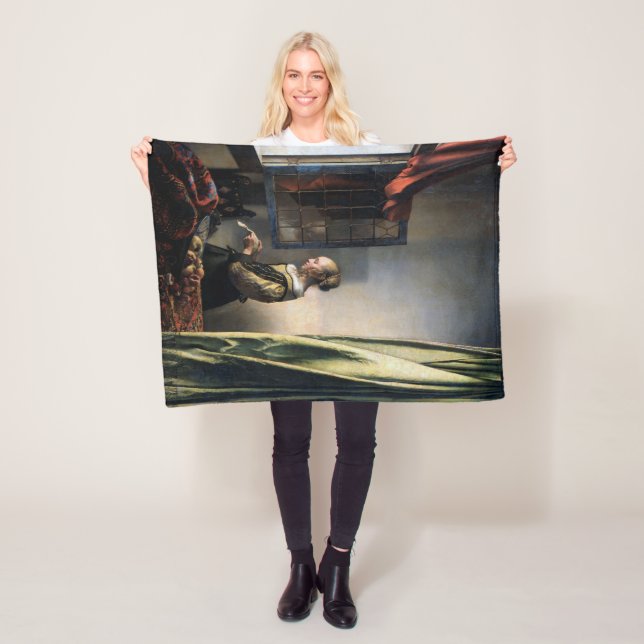 Girl Reading a Letter at Window, Vermeer Fleecedecke (Beispiel)